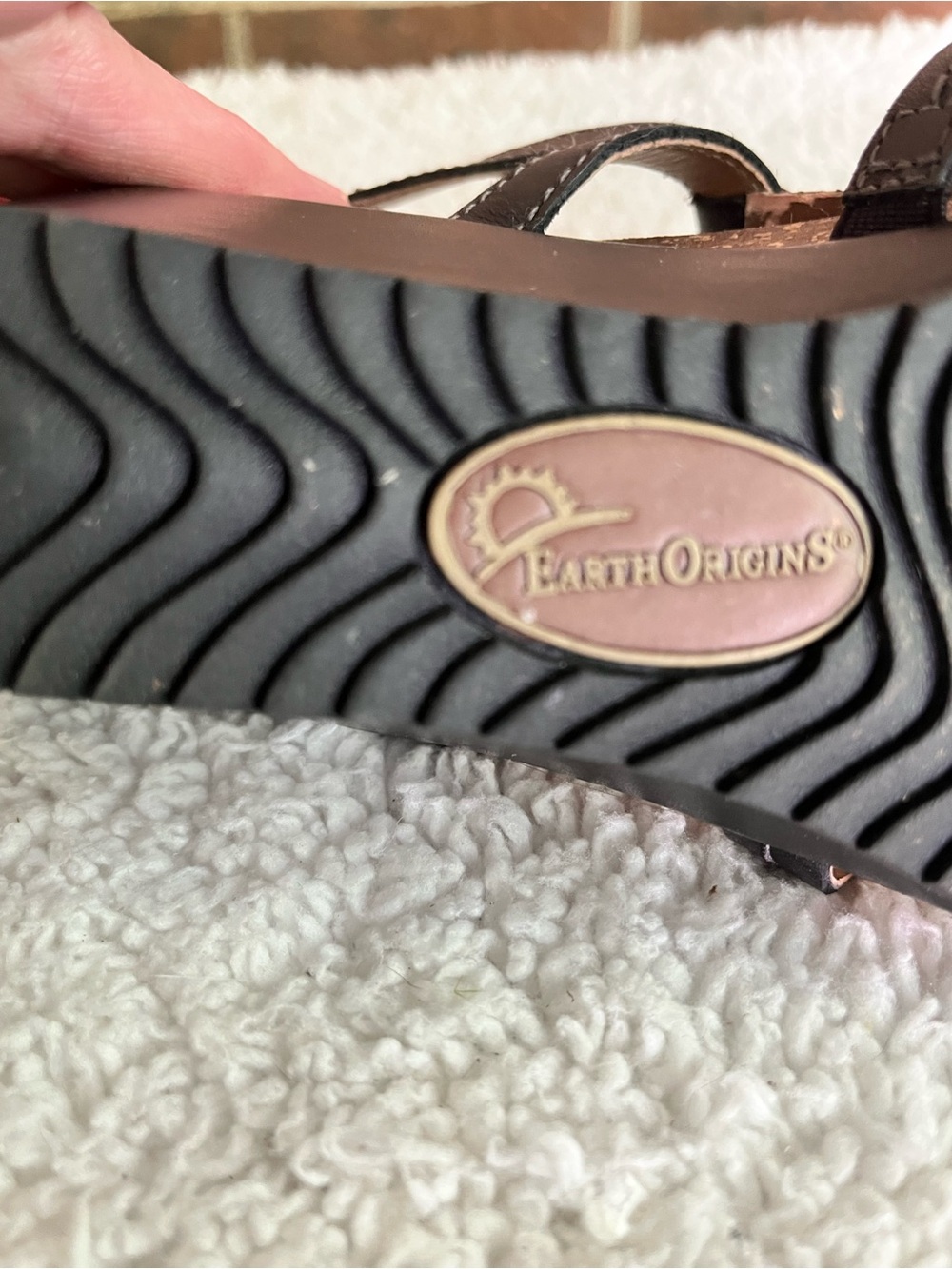 Earth Origins KENDAL Size 8M Women’s Black Wedge Sandals Side Velcro. Back Zip - Picture 11 of 13